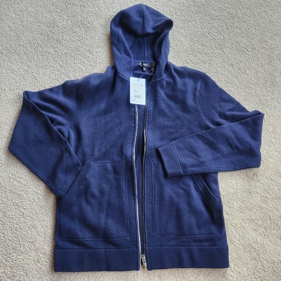 Theory Other - NWT Theory Wool-Cashmere blend hoodie Navy medium